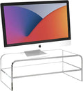 Acrylic Monitor Stand, 16 inch 2 Tier Computer Monitor Stand Riser | Computer Monitor Riser, Compatible with iMac, PC, Desktop, Laptop, TV Screen, Extra Storage Space, Home Office by Unknown