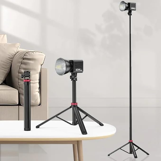 80'' Webcam Floor Tripod Stand Holder for Logitech C920x/MX Brio 4K/C922x/C930e/Brio 501/StreamCam Webcams/iPhone 17 16 15 14/Samsung S26 S25 S24 S23 Smartphone,Compatible with Gopro Action Cameras - Image 7
