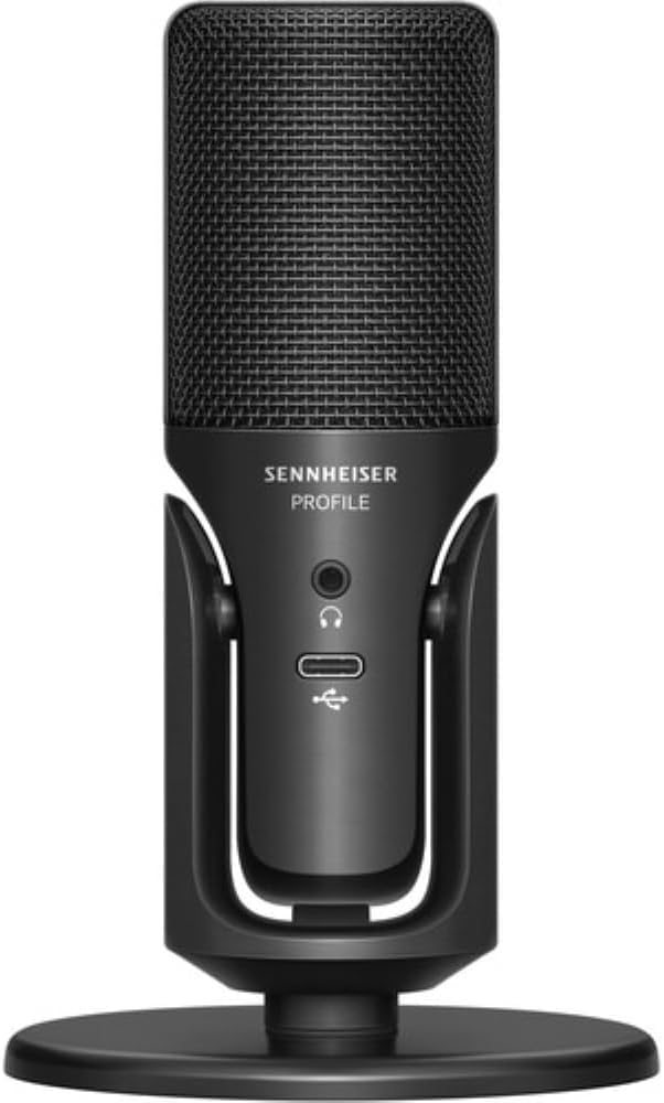 Sennheiser Profile USB Condenser Microphone with Desktop Stand Bundled with Microphone Boom Arm + Wind Screen Pop Filter + Microfiber Cleaning Cloth (4 Items) - Image 3