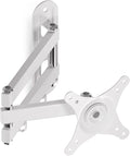 Suptek TV Wall Mount Swivel Tilt Rotation Full Motion Adjustable Articulating for Most 15-32 inch LED, LCD Monitor Wall Mount VESA 75,100, White (MA2720W) by suptek