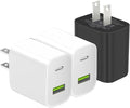 3 Pack USB C Charger Block, Dual Port Type C Wall Charger Fast Charging | 20W Power Adapter Cube for iPhone 14/14 Pro/14 Pro Max/14 Plus/13/12/11, XS/XR/X, iPad, Samsung, More by DENGWENQIANG