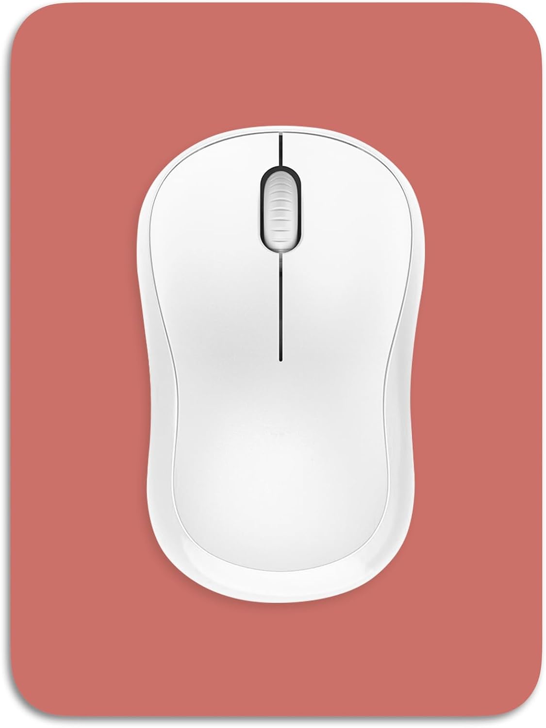 Small Mouse Pad, 6 x 8 Inch Thick Rubber Premium-Textured Non-Slip Portable & Washable Mini Mouse Mat for Women Men Wireless Laptops Keyboard Tray Gaming Computer Office Travel, Indian Red by Dapesuom