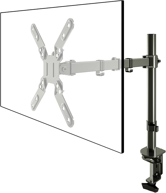 Single Monitor Desk Mount for 13-39" Screens, Vesa Mount | Monitor Mount with VESA Extension Kit 75×75 to 200×200mm by PholitenMonitorArm