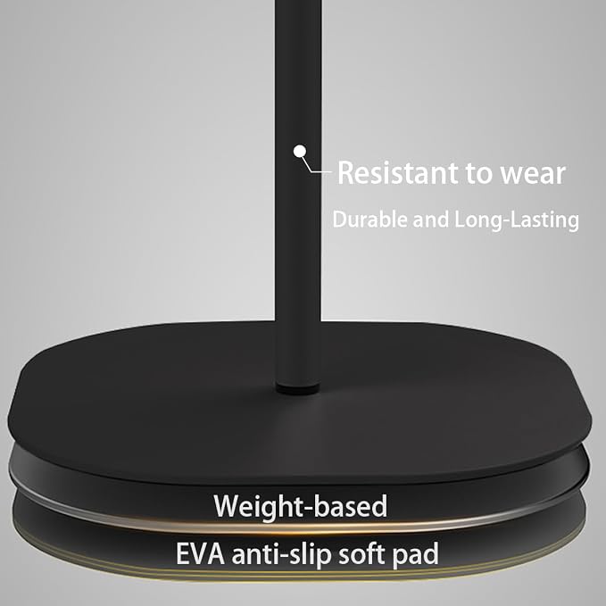 Small Laptop Standing Desk, Adjustable Height Pedestal End Table with Wooden Top, Portable Tall Side Table Workstation, Sit-Stand Desks for Bedside,Sofa,Couch, Living Room, Bedroom, Home Office, Brown - Image 7