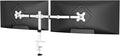 Suptek Dual Monitor Desk Mount, Adjustable Dual Monitor Arm for 2 Monitor Screens up to 43 inch, 15.75" Pole Monitor Stand for Desk, Holds up to 22 lbs,White(MD9442LW) by suptek