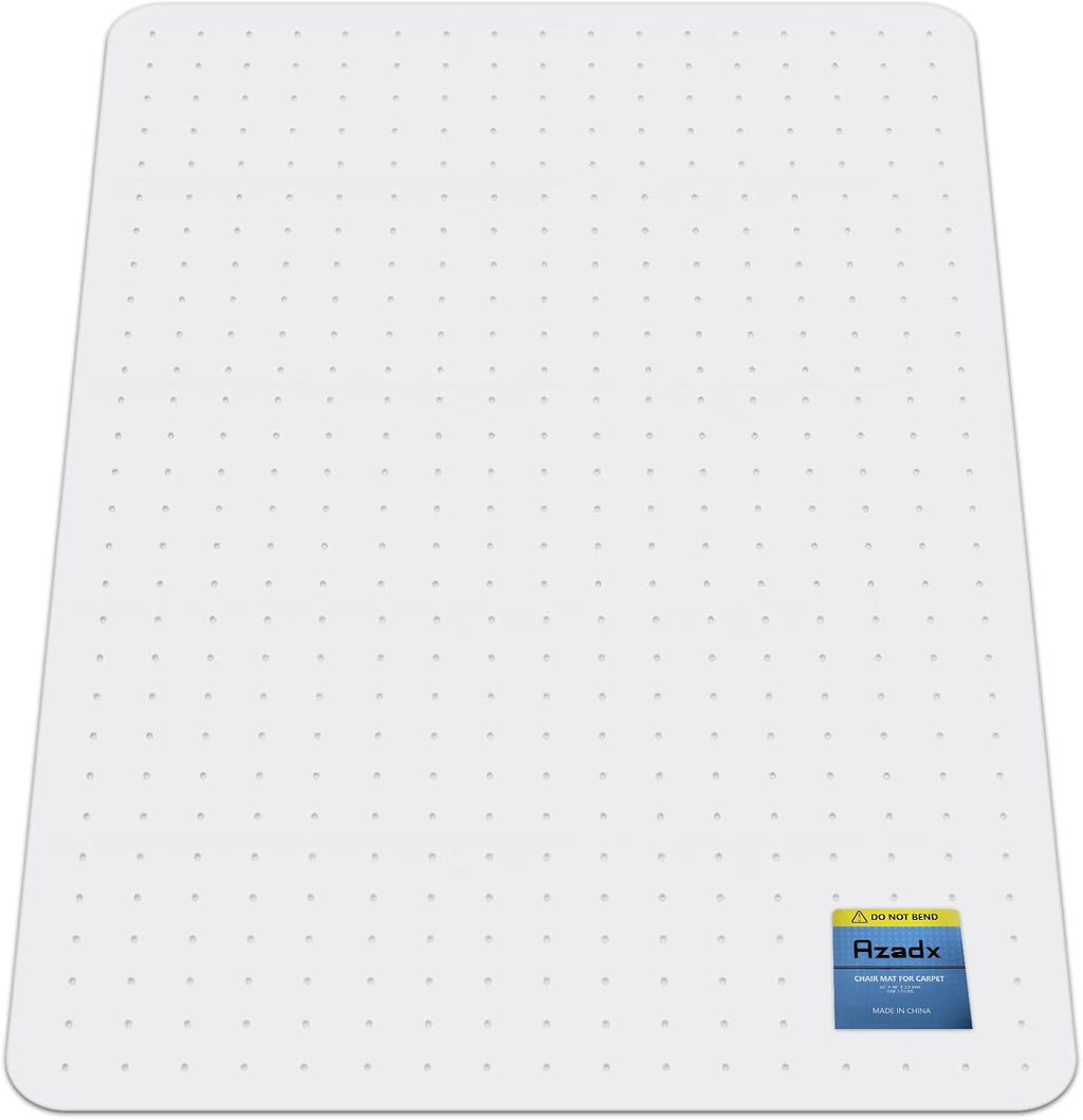 Heavy Duty Office Chair Mat for Carpet 32" x 48" Hard Material by Azadx