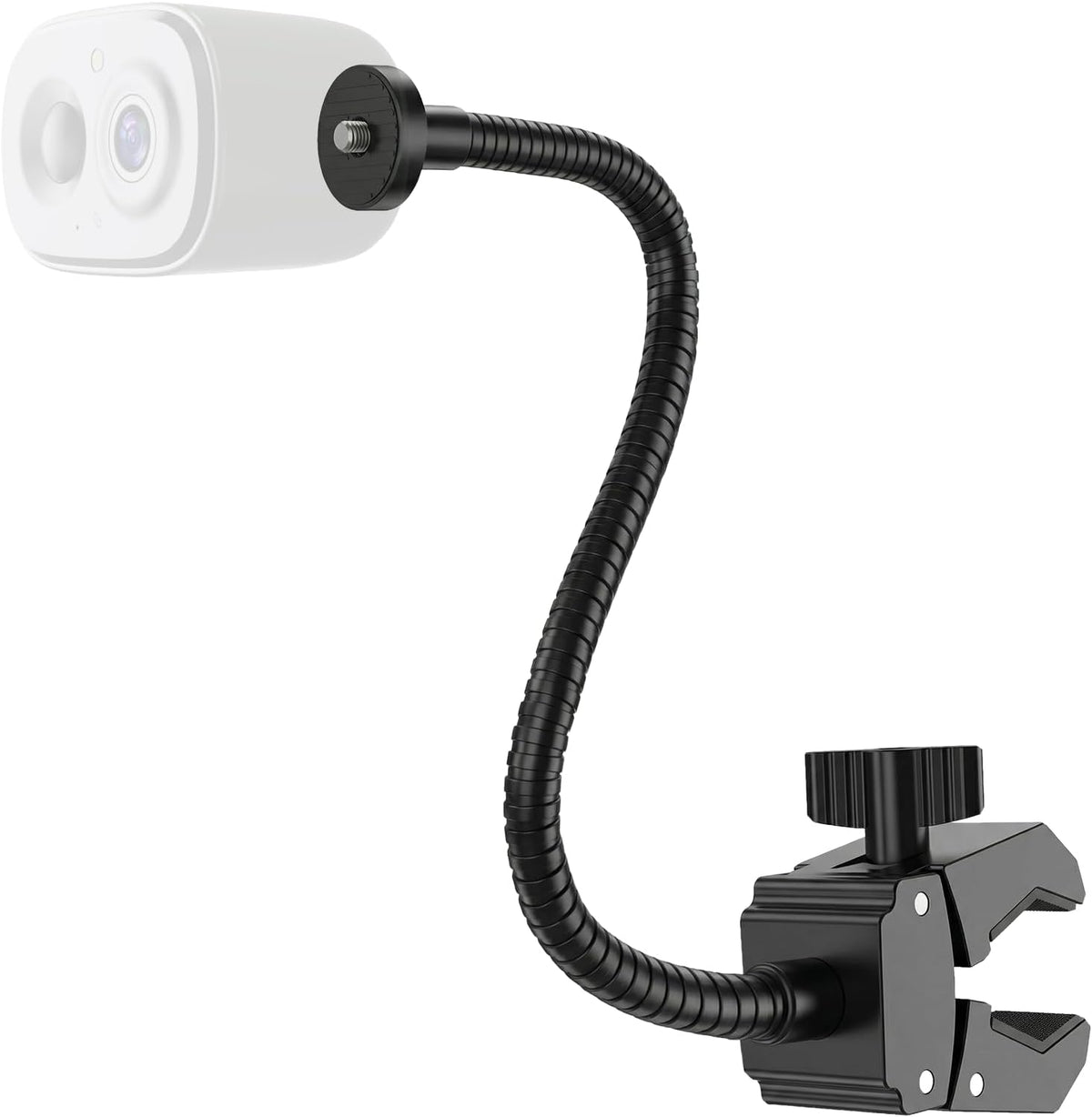 Gooseneck Clamp Camera Mount with 1/4" Screw, Flexible 30cm Arm by RichBird