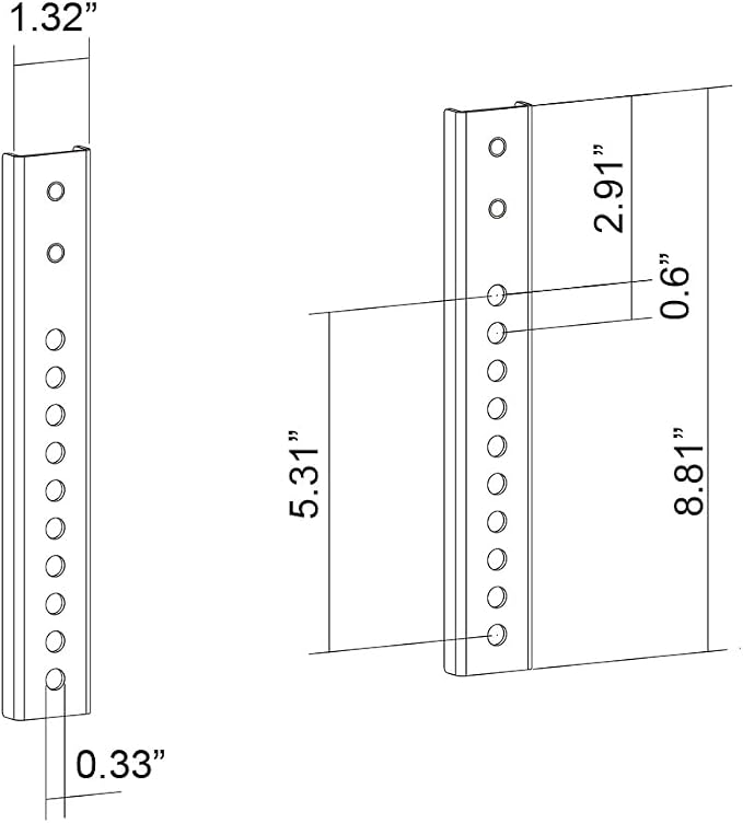 ynVISION Vertical VESA Extension Arms for YN-OLEDTV Slim TV Wall Mount - Image 6