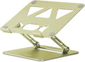 Aoviho Laptop Stand for Desk,Adjustable Laptop Stand Holder and Riser,Foldable Aluminum Notebook Computer Stands for MacBook Air Pro HP Lenovo Dell Samsung Chromebook, 10-15.6 inch,Yellow Green by Aoviho