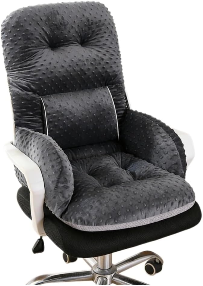 Non-Slip Office Chair Cushions with Arm Desk Chair Cushion Soft Rocking Chair Seat Pads with High Back Support for Dorm Gaming Office Car Home Dining Room Kitchen by UNWAAT