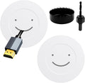in Wall Cable Management Kit for TV – 2 Pass Throughs, Hole Saw Tool | In-wall TV cable management kit with 2 pass throughs and hole saw, hides HDMI and power cable for clean wall mounted TV setup by Bestongbestservicesforyou