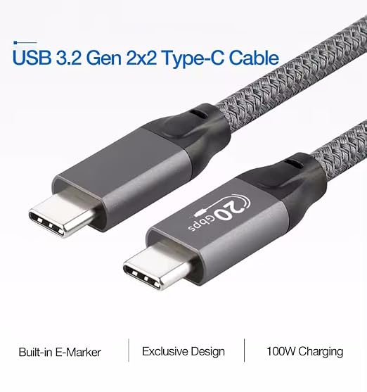 USB C to USB C High Speed Data Transfer Video Monitor Docking Station Cable - Image 5