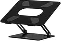 BoYata Laptop Stand, Adjustable Multi-Angle Riser, Up to 17 Inches, Black | Sturdy Alloy Steel, Heat-Vent Design and Silicone Pads Support Laptops up to 17 Inches, Including MacBook and Surface by Boyata
