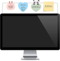 Monitor Memo Board Top Mount,18" Monitor Sticky Note Holder,Sticky Boards,Message Board for Computer Monitors by Yocoolfun