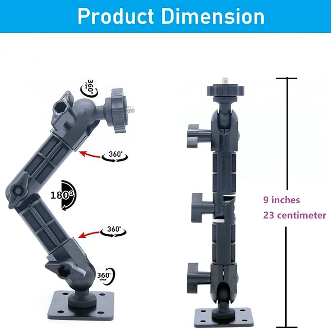 Brio Webcam Mount, Wall Stand Holder Compatible with Logitech C920x C925e C922x C920 C930e C615 Brio StreamCam MX-Brio 4K Webcams - Image 3