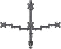 Suptek Quad LED LCD Monitor Stand up Desk Mount Extra Tall 31.5 inch Pole Heavy Duty Fully Adjustable Stand for 4 (3+1) / Four Screens up to 27 inch (MD6864) by suptek