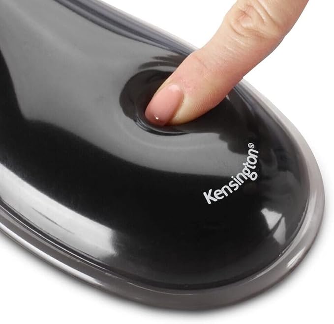 Kensington Duo Gel Mouse Pad with Wrist Rest - Red (K62402AM) | Ergonomic gel cushioning, non-skid backing, supports wrist during extended mouse use - Image 2