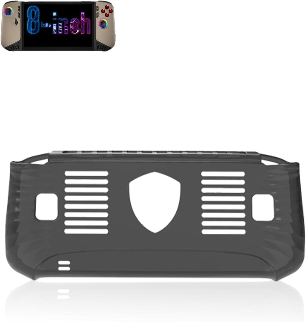 Case for MSI Claw 8 AI+ Handheld Gaming Console,BOVUGAC High Transparency Soft TPU Shockproof with Stand-Clear Black by BOVUGAC