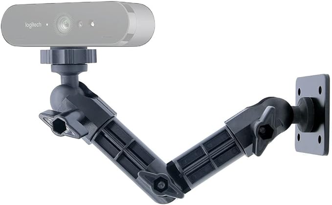 Brio Webcam Mount, Wall Stand Holder Compatible with Logitech C920x C925e C922x C920 C930e C615 Brio StreamCam MX-Brio 4K Webcams by AcetakenMount