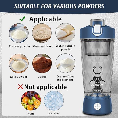 PROCHAIN Electric Protein Shaker Bottle, 22oz BPA-Free Tritan - Image 6
