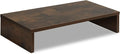 TEAMIX 20 inch Wood Monitor Stand Riser, Desktop Riser Shelf, Rustic Brown | Fits Laptop, Printer, TV, PC Tower, Full Keyboard Storage Underneath, Ergonomic, Desk Organizer for Home Office, Gaming Setup by TEAMIX