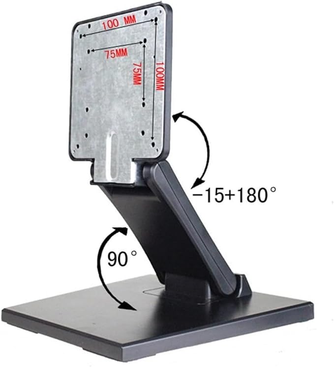 WS-03A VESA Monitor Stand Low Profile Lay Flat Short Foldable with VESA Hole 75x75mm&100x100mm - Image 3