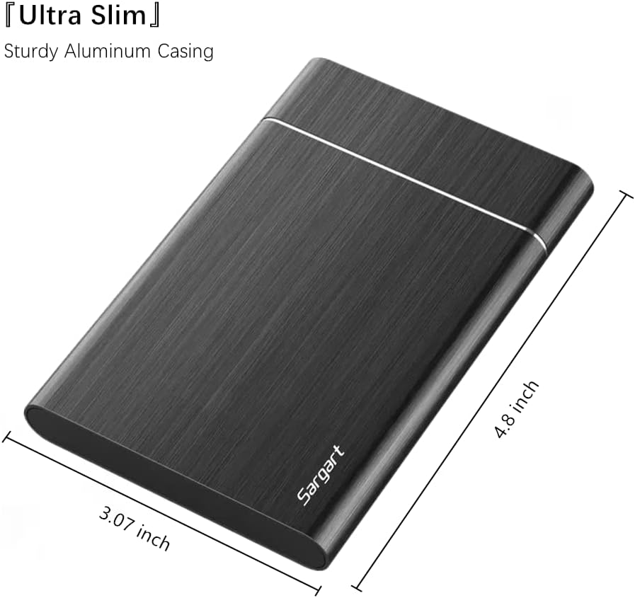 320GB Portable External Hard Drive USB3.0 Mobile HDD Storage for PC, Mac, Desktop, Laptop, Mac, Chromebook, Xbox One, Xbox 360, PS4 (Black) - Image 3