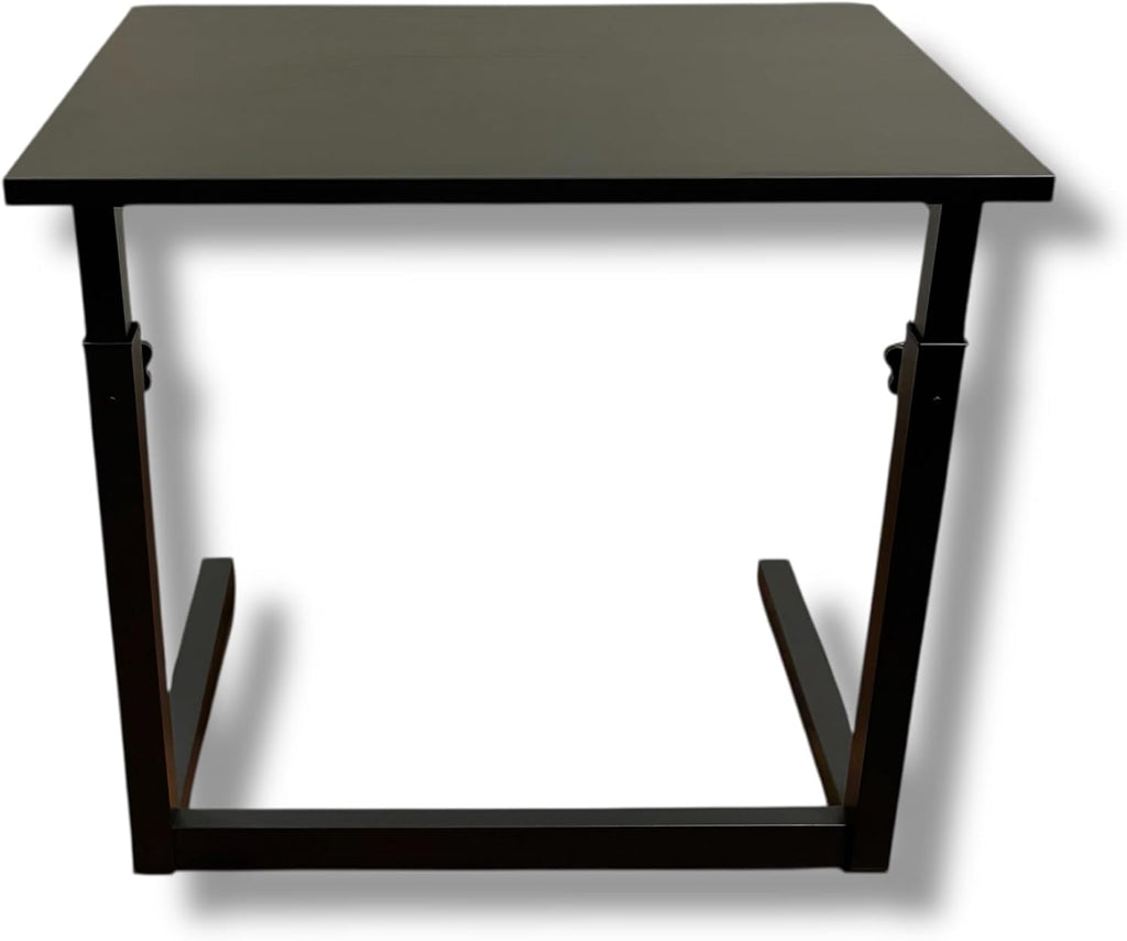 Height Adjustable C-Shaped Sofa Side Table, Laptop Table for Couch & Bed, Black - Image 5