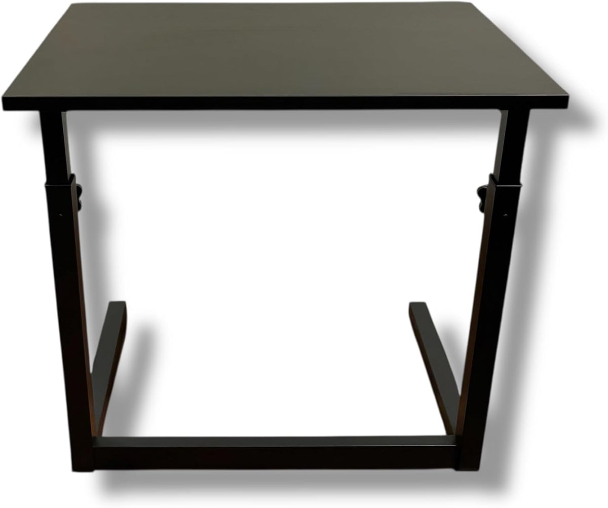 Height Adjustable C-Shaped Sofa Side Table, Laptop Table for Couch & Bed, Black - Image 5