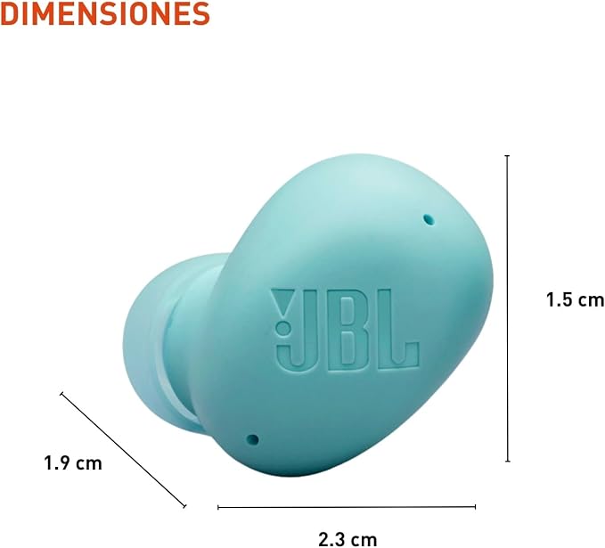 JBL Vibe Buds 2 - True Wireless Noise Cancelling Earbuds with JBL Pure Bass Sound & Smart Ambient Technology, 4mics for Crisp, Clear Calls, up to 40Hrs of Playback, IP54 Dust & Water Resistant (Blue) - Image 3