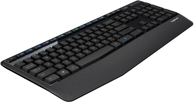 Logitech K345 Full Size Wireless Keyboard with Palm Rest for PC, Laptop | Full-sized keyboard, includes wireless USB receiver, compatible with PC, Laptop - Image 2