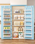 SNTD 8 Tiers Narrow Over the Door Organizer, 12.3"W x 4.7"D x 69"H, White by SNTD