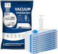 Vacuum Storage Seal Bags-Jumbo Vacuum Packing Bags with Pump for Travel, Clothes, Bedding & Blankets-Reusable Compression Travel Vacuum Bag Set | Space Saver Bags (9XL) by Unknown