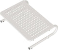 suptek Monitor Stand Riser for Computer,Laptop,Printer, Notebook and All Flat Screen Display with Vented Metal Platform and 4 Inches Height Underneath Storage,White(MST004W) by suptek