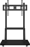 Mobile TV Cart,JYXOIHUB, Rooling TV Stand with Wheels for 32 to 65 Inch LCD LED OLED Plasma Flat Panel Screens up to 100lbs AVA1500-60-1P (Black) by JYXOIHUB