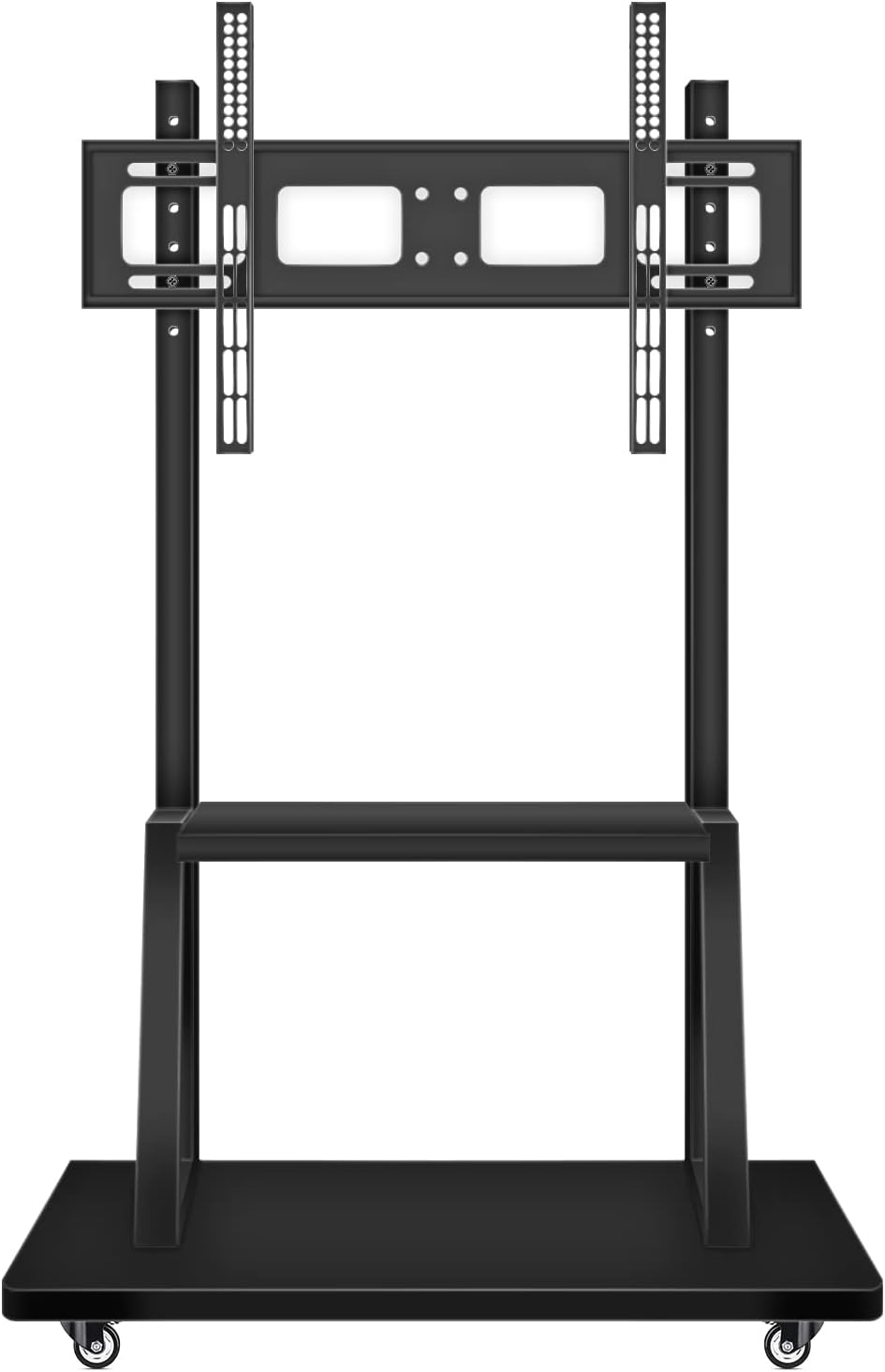 Mobile TV Cart,JYXOIHUB, Rooling TV Stand with Wheels for 32 to 65 Inch LCD LED OLED Plasma Flat Panel Screens up to 100lbs AVA1500-60-1P (Black) by JYXOIHUB
