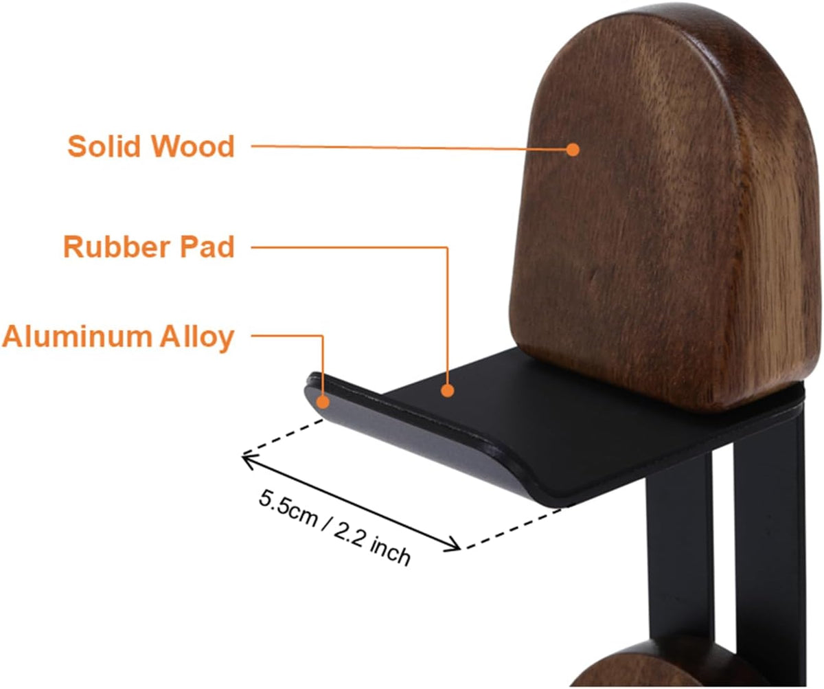 Wooden Game Controller Stand, 2-in-1 Black - Image 3