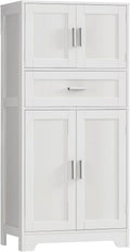 Bathroom Storage Cabinet with Adjustable Shelf & Large Drawer by TEENFON