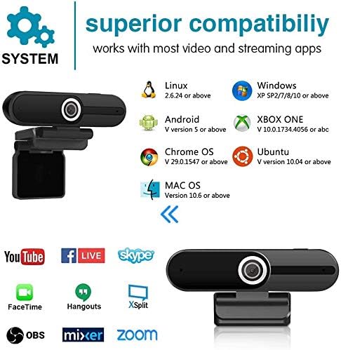 4K Webcam, HD Webcam 8MP- Laptop PC Desktop Computer Web Camera with Microphone, USB Webcams for Video Calling Recording Streaming Video Conference, Webcam with Mini Tripod,Privacy Shutter. | Computer Webcams for Switch 2 Video Calling Recording Stream... - Image 6