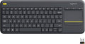 Logitech K400 Plus Wireless Touch TV Keyboard for Media Control - Black | Easy meadia control, built-in touchpad, HTPC for PC-connected TV, compatible with Windows, Android, Chrome OS, Laptop, Tablet by Unknown