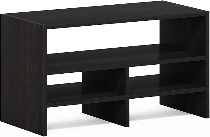 Furinno Hermite Desk Top Organizing Shelf Bookcase, Espresso | Desktop Office Organization Racks with Open Shelves, Desk Top Display Book Shelf, for Paper, Office Supplies, Magazine - Image 5