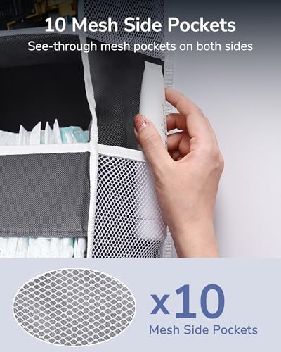 ULG 1 Pack Compact Size Over Door Organizer Slim Door Storage for Small-Sized Doors, 5 Shelves, Dark Gray - Image 5