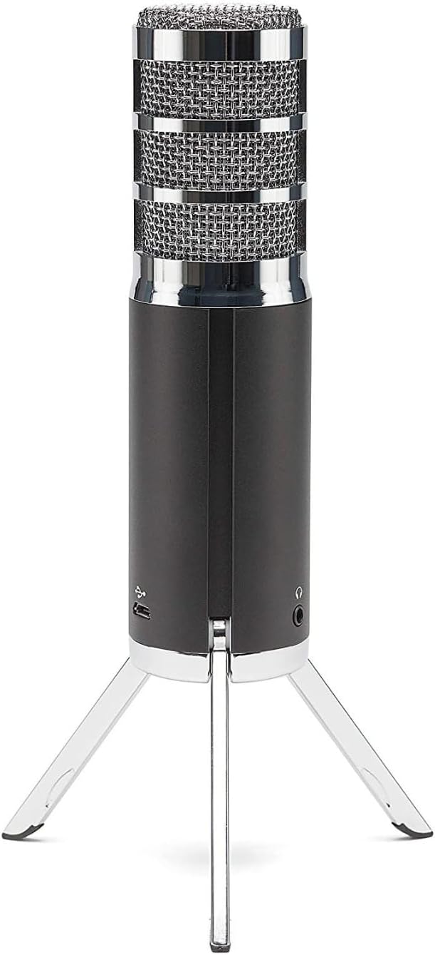 SAMSON Technologies Satellite USB/iOS Condenser Microphone | Dual 16mm condenser capsules with 24-bit/96kHz audio and fold-back legs for streaming, podcasting and recording - Image 3