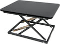 Standing Desk Converter Height Adjustable Stand Up Desk Riser - Supports 300 lbs, Fully Assembled Monitor/Laptop Riser Workstation, Black. by STANDNEE