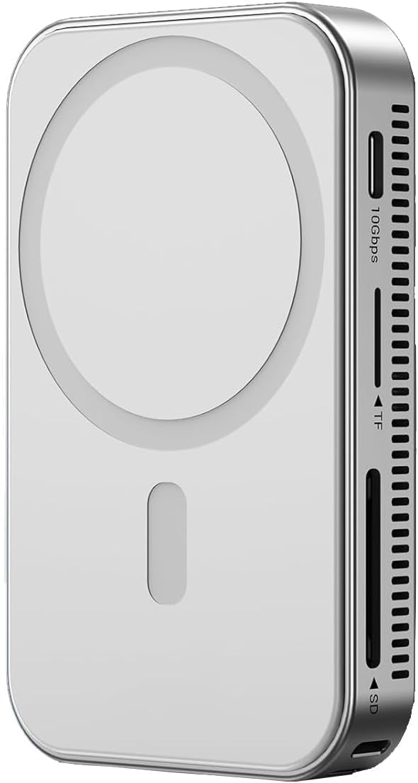 10gbps Magnetic Docking Station, USB C Hub with NVMe M.2 SSD Enclosure for iPhone 17/16/15 Pro/Pro Max/Plus with Cooling Fan, Support SSD Size 2230/2242/2260/2280 B+M M-Key - Image 3