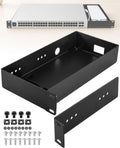 19 Inch 1U Rack Mount Fit for UniFi Switch Pro Max 16 PoE, Metal Shelf Tray by HKJWUN