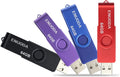 64GB Flash Drive ENUODA 4 Pack Thumb Drives 64GB USB 2.0 Memory Stick Jump Drive Pen Drive for Storage and Backup (Black Purple Blue Red) by ENUODA