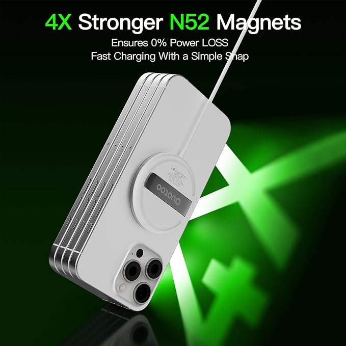 New for 15W MagSafe Charger: Magnetic Wireless Charging Pad for iPhone 17 16 15 14 13 12 Series AirPods 4-2 Pro, Strong Magnet, with PD20W Charging Block, Ultra-Thin Portable(2Pack 5FT) - Image 8