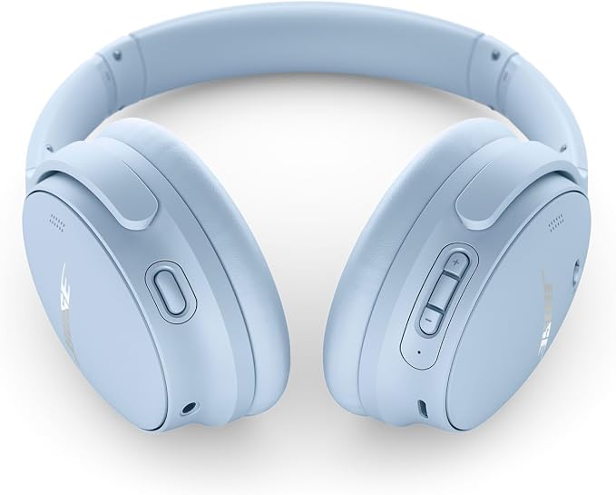 Bose QuietComfort Wireless Noise Cancelling Headphones, Bluetooth Over Ear Headphones with Up to 24 Hours of Battery Life, Moonstone Blue - Limited Edition (Renewed) - Image 4
