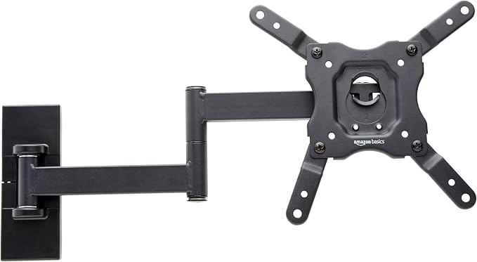 Amazon Basics Full Motion Articulating TV Wall Mount with Tilt Swivel, Extends 16 inches, VESA 200x200, for 12" to 40" TVs, 40 lbs, Black - Image 12